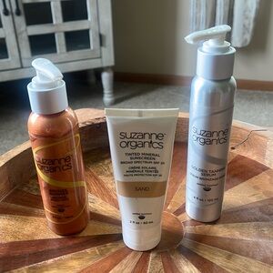 Suzanne Organics Tanning Serum, Bronzer & Sand Tinted Sunscreen